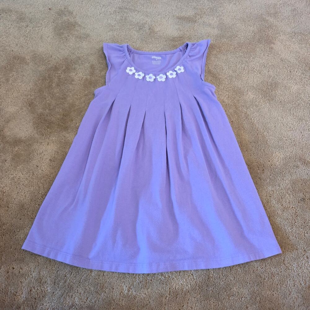 Gymboree Purple Flower Dress Girls Size 5 Sleeveless